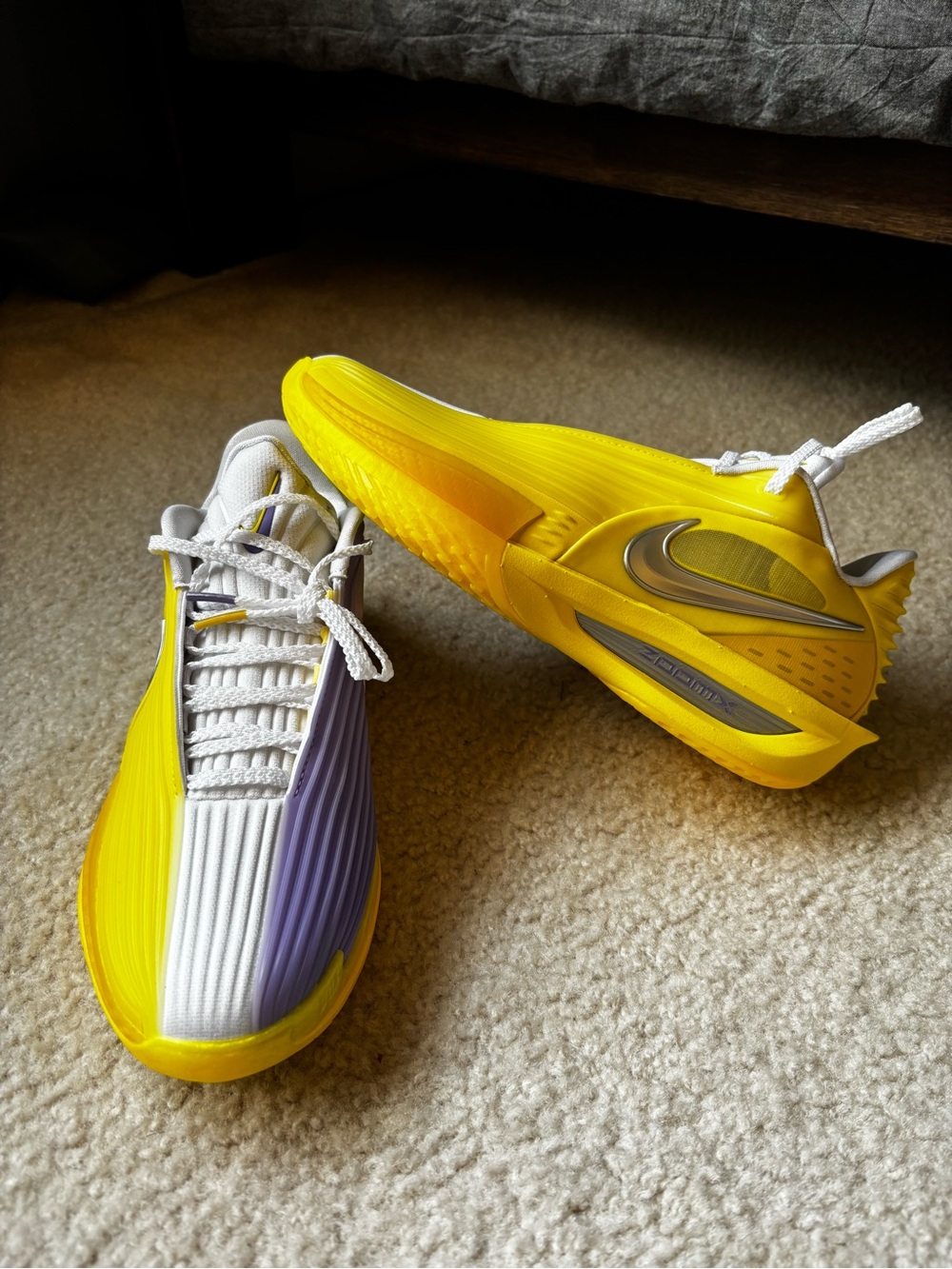Nike Air Zoom G.T. Cut 3 Turbo - "Lakers" Split (Yellow / Purple) - Size 7.5 Men